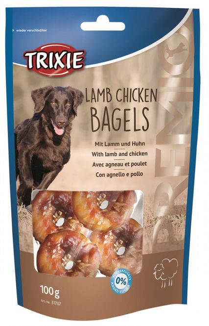Hovedbilde TRIXIE LAM & CHICKEN BAGELS 100G 