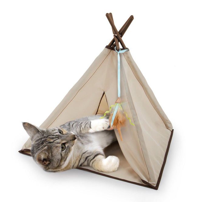 Hovedbilde SMARTYKAT KITTY CAMP TEEPEE 52x52x44.5CM