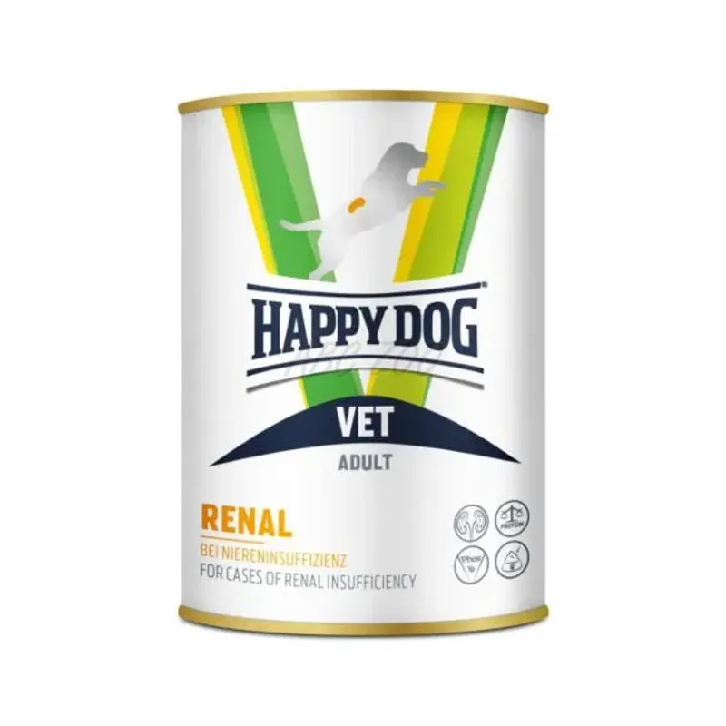 HAPPY DOG VET RENAL 400G BOKS VÅTFÔR