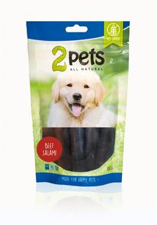 2PETS DOGSALAMI BEEF 100G 