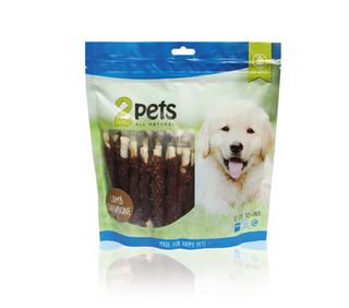 2PETS TYGGEPINNE M/LAM MALT 12CM 30-PK, 400G 