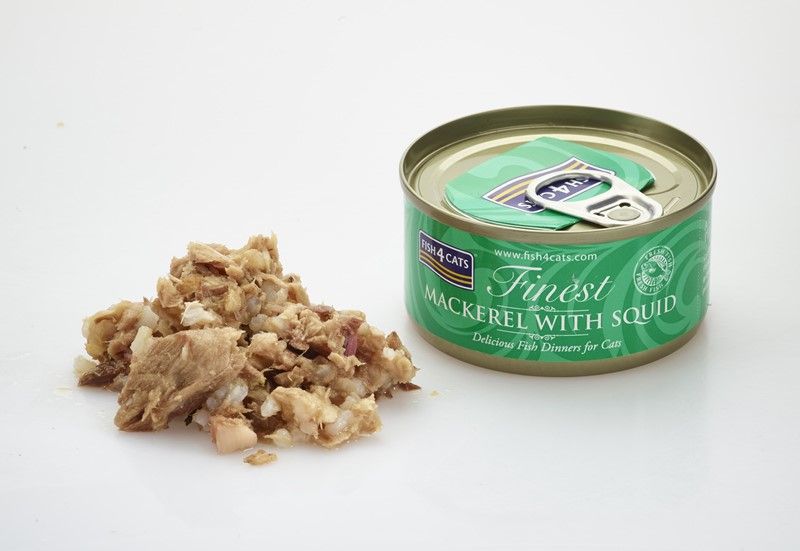 F4C CATS WET MACKEREL SQUID 70G