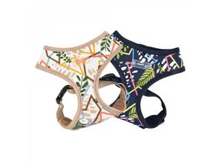 PUPPIA BOTANICAL HARNESS A BEIGE