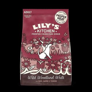 Lily’s Kitchen Wild Woodland Walk – Tørrfôr for voksne hunder med And, Laks og Viltkjøtt