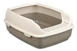 TRIXIE KATTETOALETT DELIO M/KANT TAUPE/CREAM