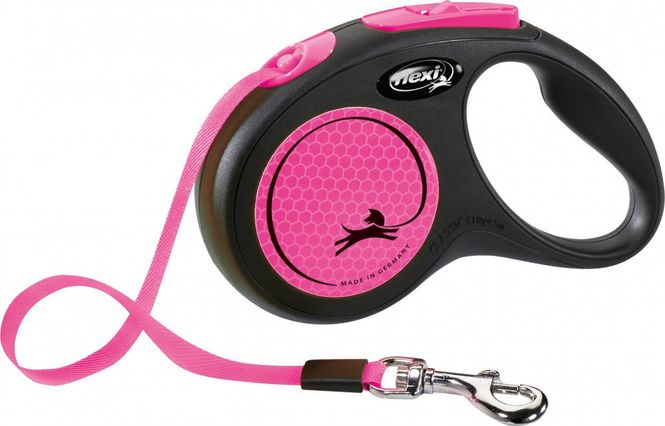 Hovedbilde FLEXI CLASSIC NEW NEON TAPE S 5M SORT/NEON ROSA ...
