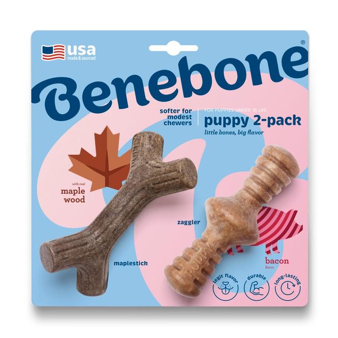 Hovedbilde Benebone Puppy 2-pakning Maplestick/Zaggler ...