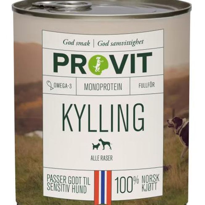 Hovedbilde PROVIT GOBITEN BOKSEMAT KYLLING 800G