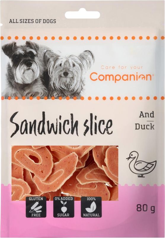 COMPANION DUCK SANDWICH SLICE 80G