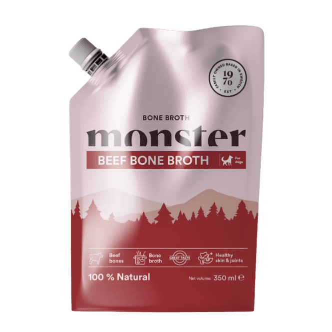Hovedbilde Monster Dog Bone Broth Beef 350ml