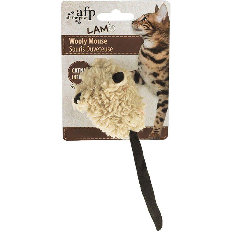 BOMULLSMUS MED CATNIP 7CM MIX FÄRG