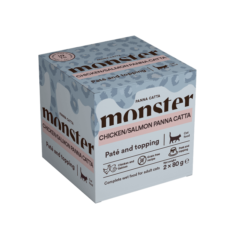 Monster Cat Chicken/Salmon Panna Catta 2 pcs