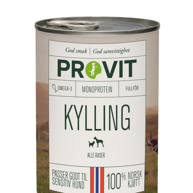 Hovedbilde PROVIT GOBITEN BOKSEMAT KYLLING 400G