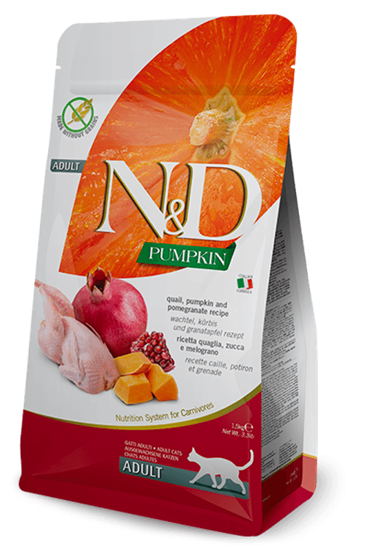 FARMINA N&D PUMPKIN & QUAIL ADULT CAT 1,5KG
