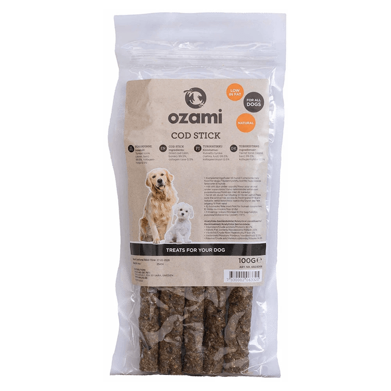 OZAMI STICKS AV TORSK 100G