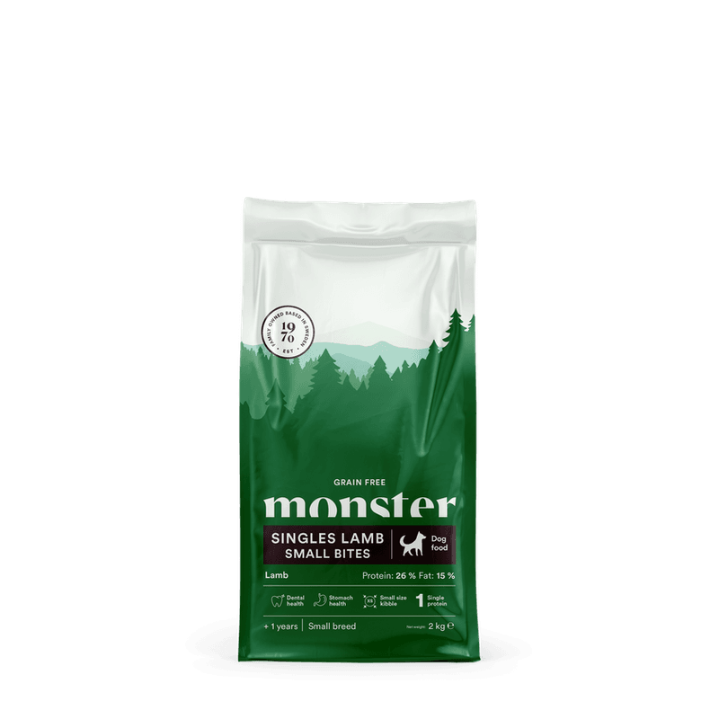 Monster Dog Singles Lamb Small Bites 2 kg