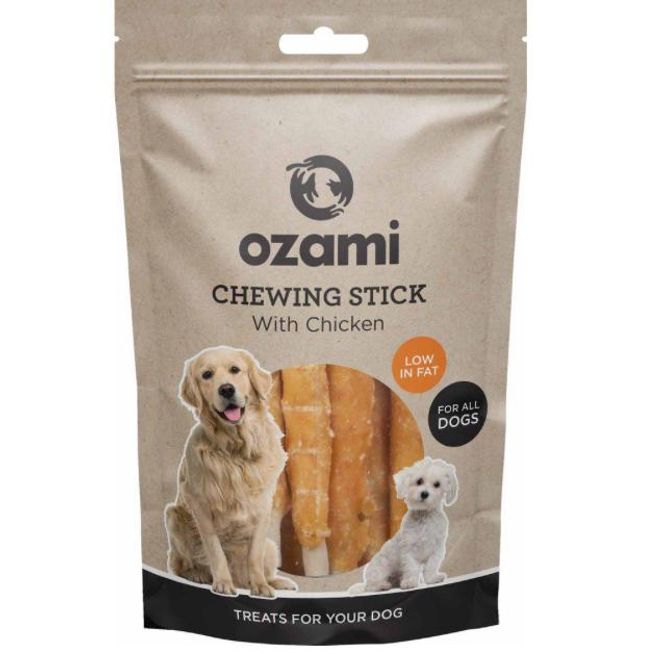 Hovedbilde OZAMI RÅHUDSPINNER MED KYLLING 100G