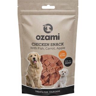 OZAMI KYLLINGSNACKS MED FISK, GULROT & EPLE 100g