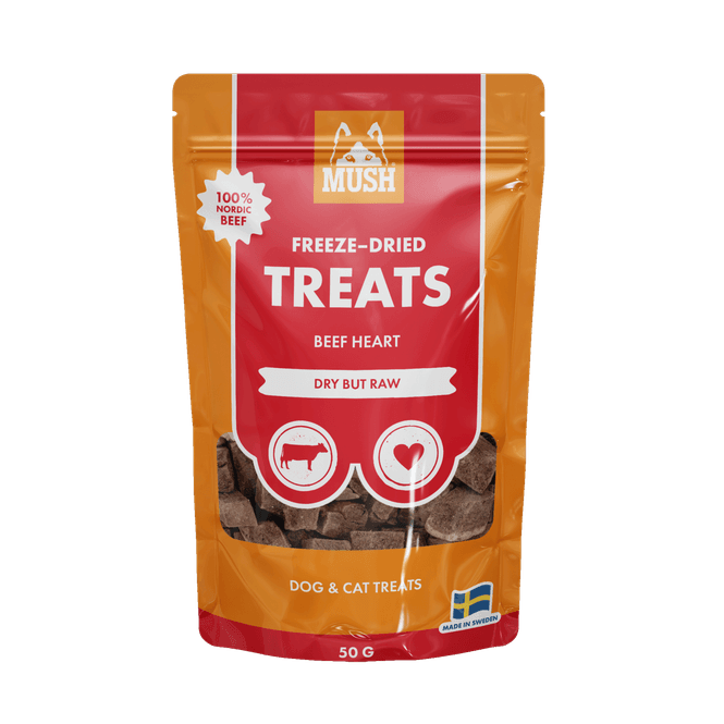 Hovedbilde MUSH TREATS FRYSETØRKET STORFEHJERTE