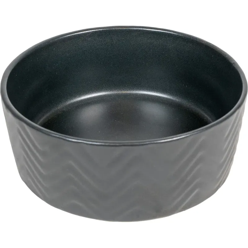 ROXY BLACK CERAMIC BOWL