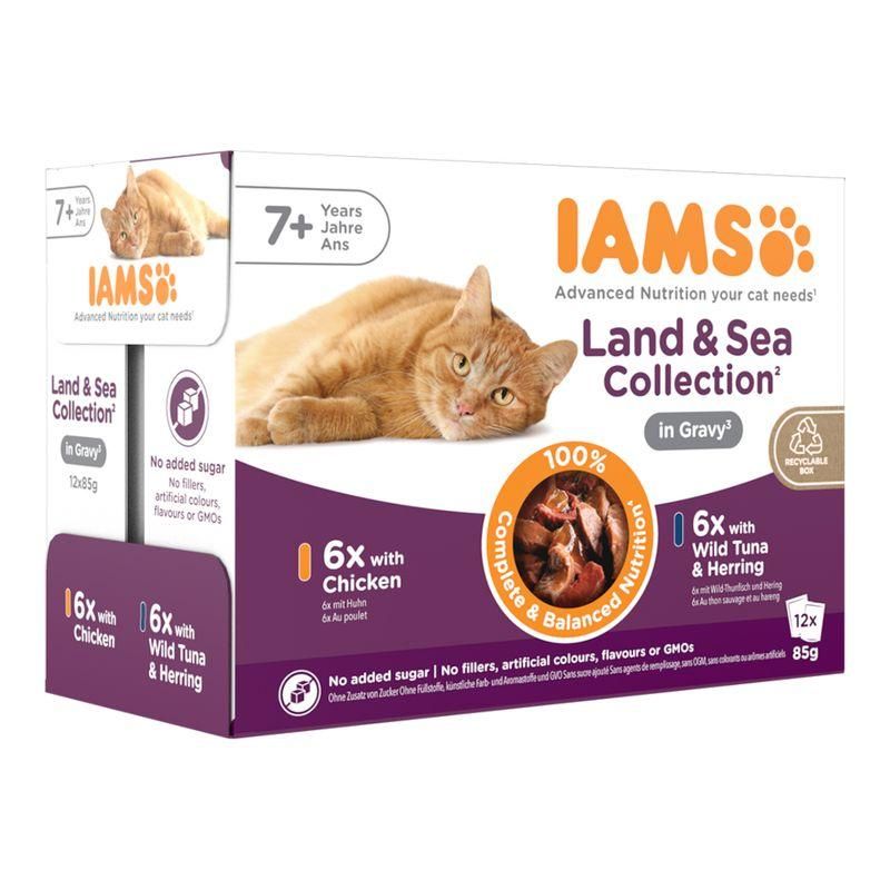 IAMS ADULT LAND & SEA COLLECTION 12x85g