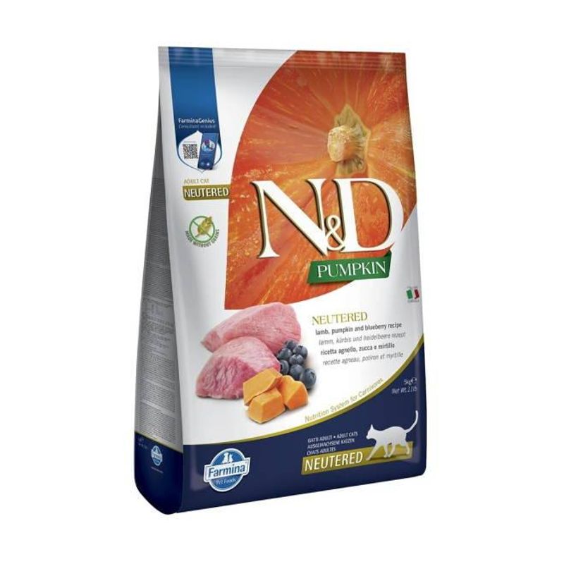 FARMINA N&D NEUTERED, LAMB, PUMPKIN AND BLUEBERRY ADULT